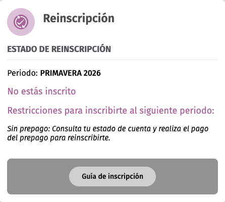 Reinscripción